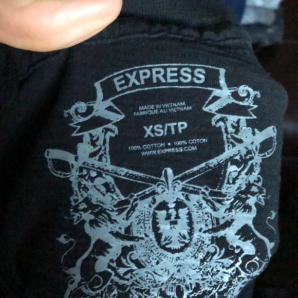Express Men, Tee Shirt, Black, Size Extra Small - Picture 2 of 8